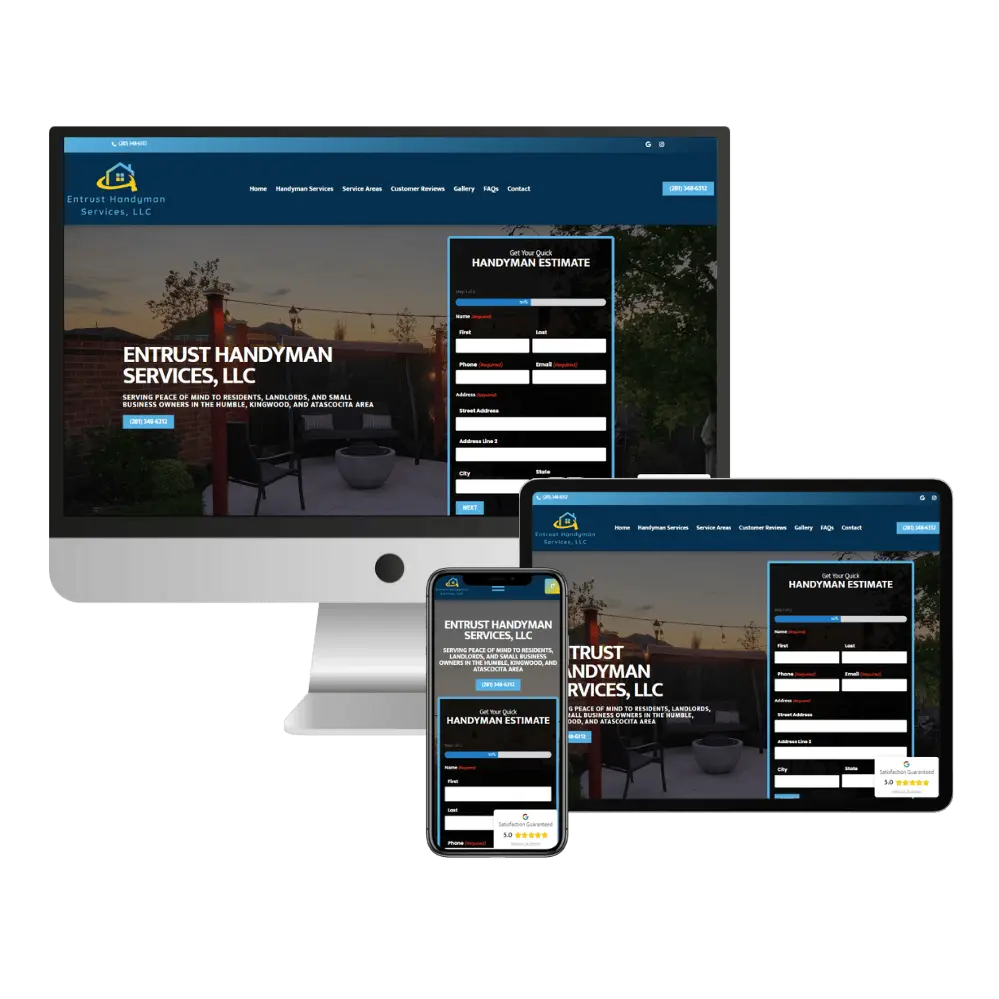 entrust handyman services website example