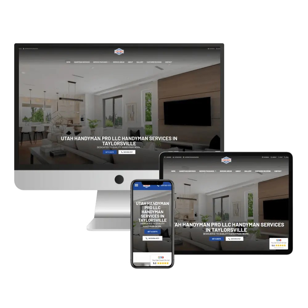 utah handyman pro website design example