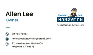 handyman business card template