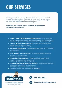handyman flyer design template