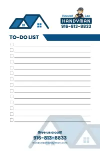 handyman to do list for fridge and marketing