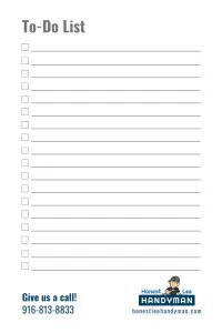 handyman to do list for fridge and marketing