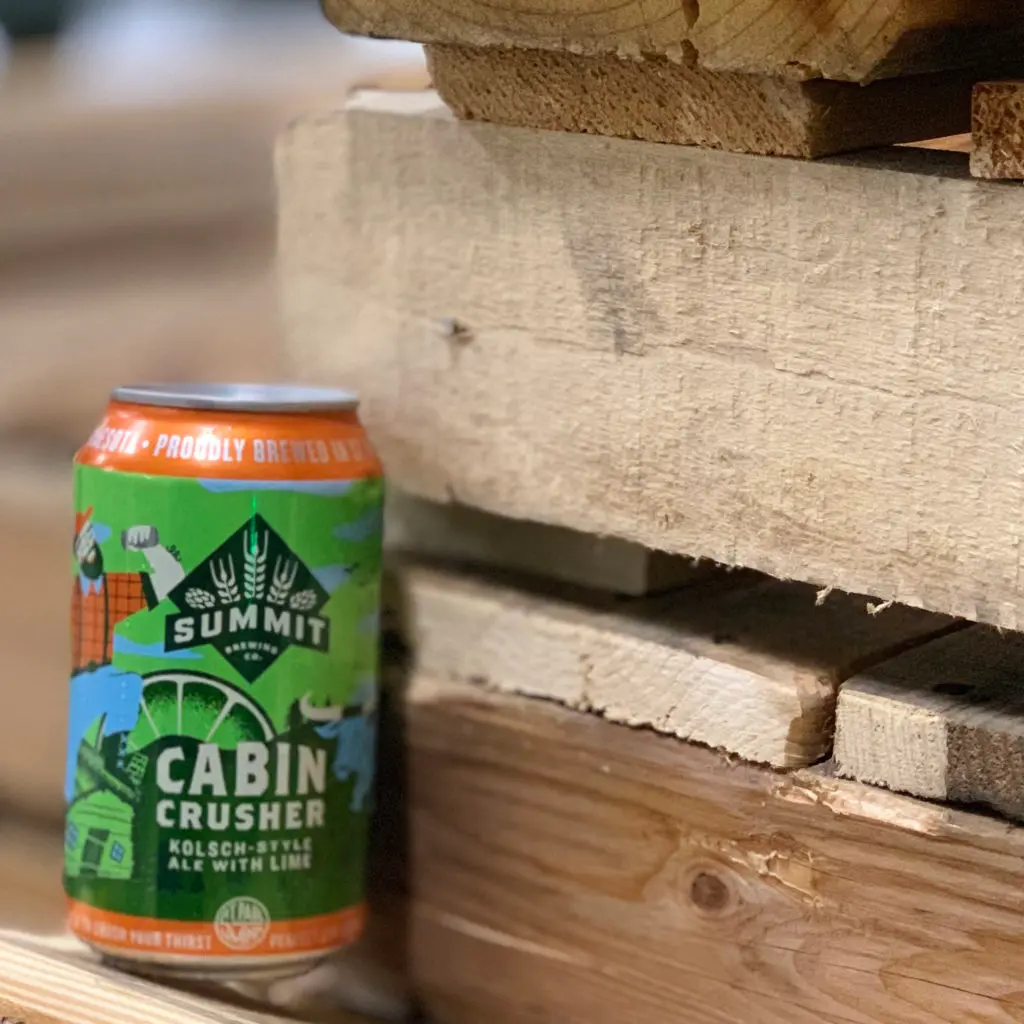 Summit Cabin Crusher Kölsh-Style Ale with Lime on Pallet