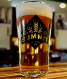 Summit Beer in Pint Glass
