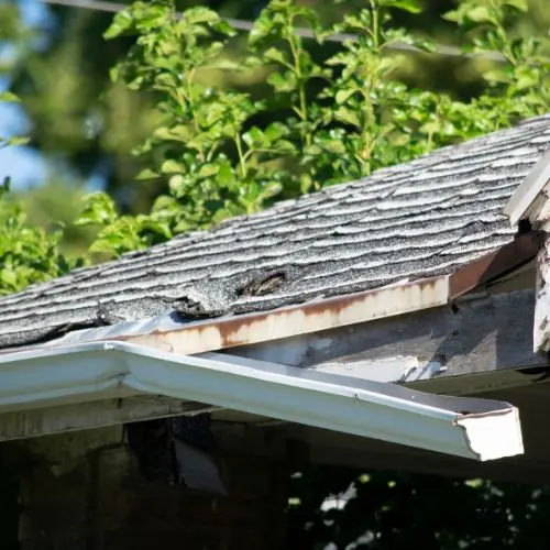 broken gutter