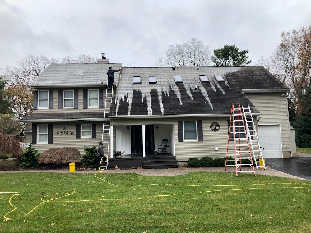 roof cleaning in Long Island, NY
