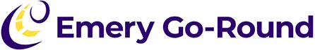 Official Emery Go-Round logo featuring a stylized road graphic beside the organization name.