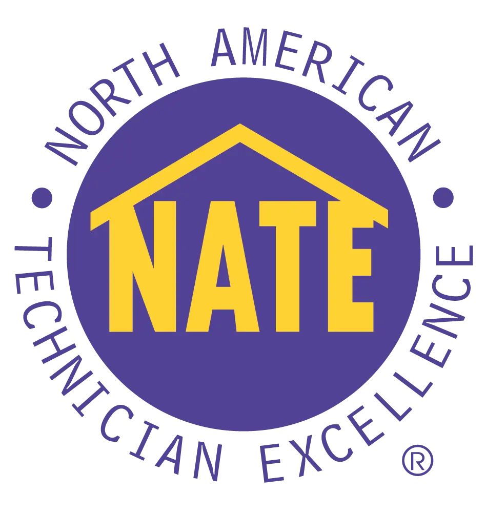 North American Technician Excellence (NATE) certified contractor logo