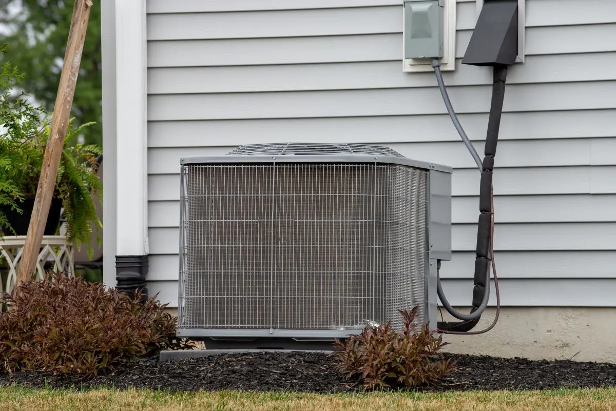 new air conditioner near the house