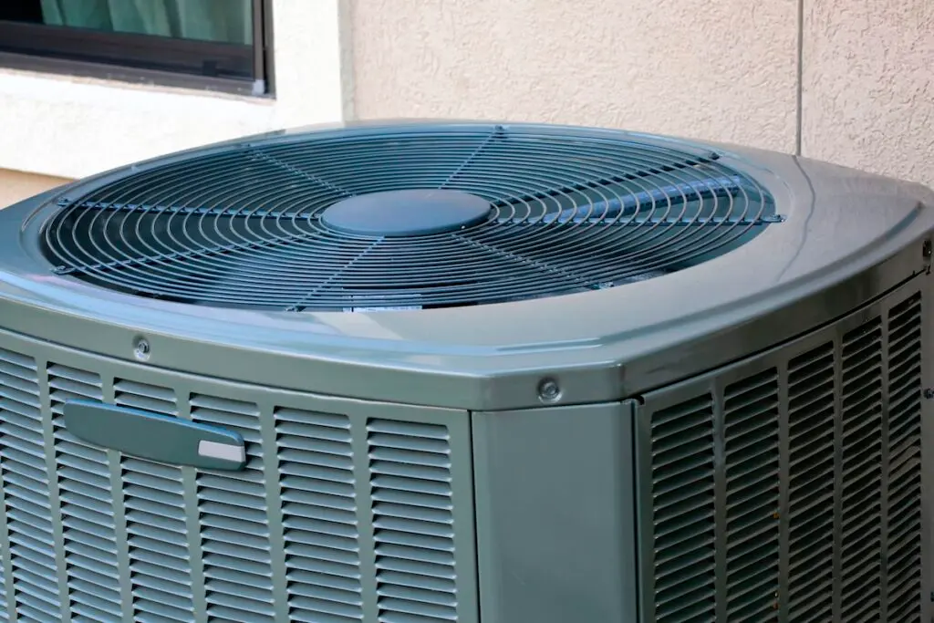 Close up of High efficiency modern AC-heater unit
