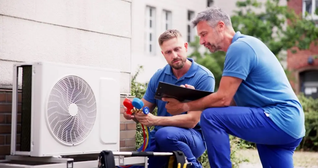 hvac installation Industrial Air Conditioning Technician. HVAC Cooling System Repair