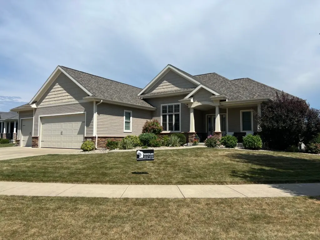 shingle roof on a residential home