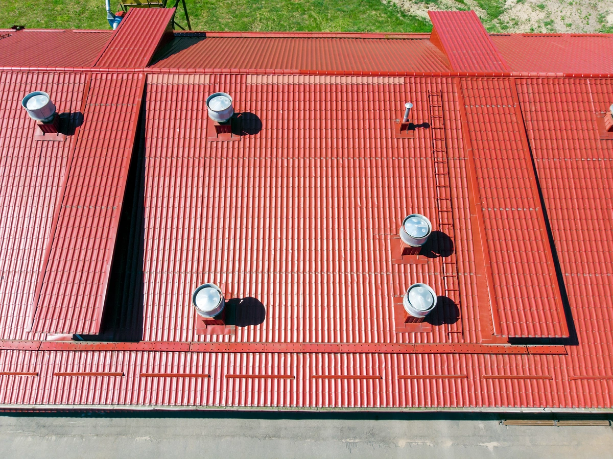 commercial roofing verona red metal roofing commercial building