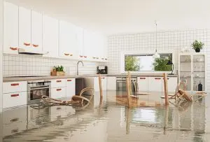 Summer rain causing indoor water damage in Vancouver WA home