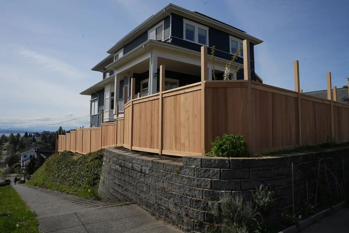 cool cat cedar wood fence