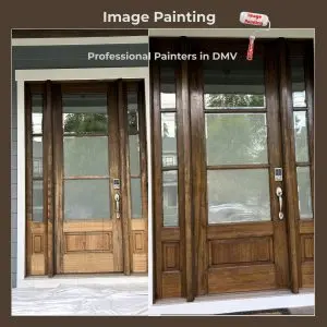 Expert door painting in DMV area showcasing quality craftsmanship.