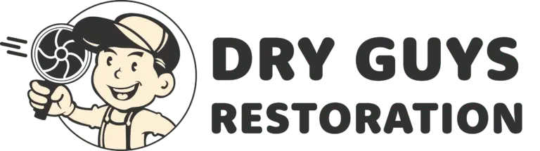 dry guys restoration logo charcoal