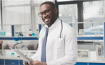doctor in a lab