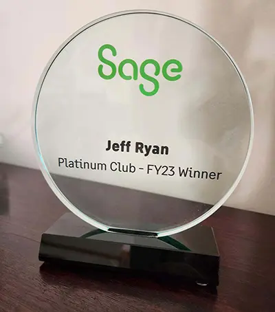 Jeff Ryan Sage Platinum Winner