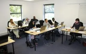 Image of students in class training