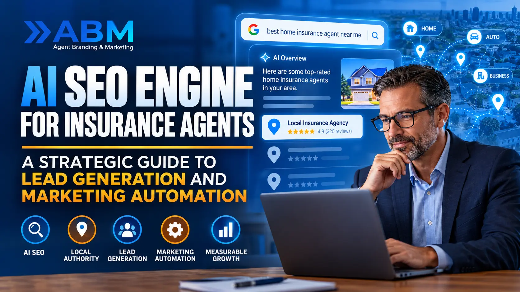 AI SEO Engine for Insurance Agents — ABM strategic guide to lead generation and marketing automation
