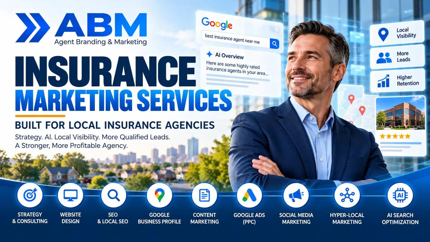 Insurance Marketing Services built for local insurance agencies by Agent Branding & Marketing