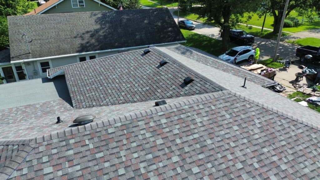 Architectural shingles, newly installed by First Fruits