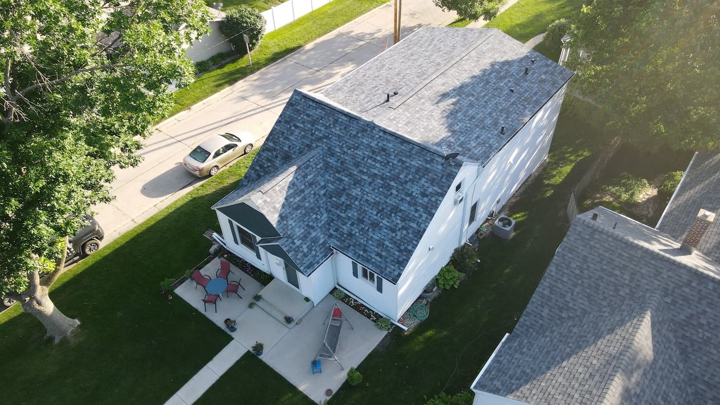 residential roofing on home