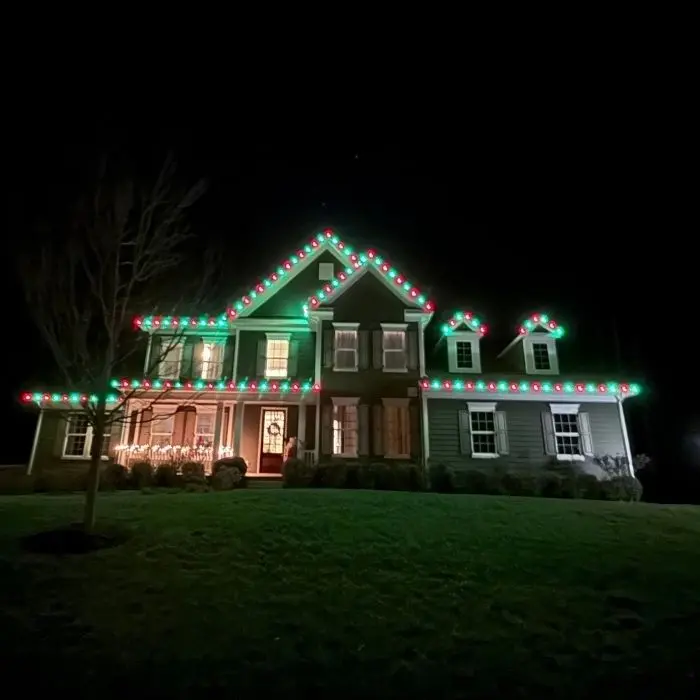 Christmas Light Installation results in Barboursville VA