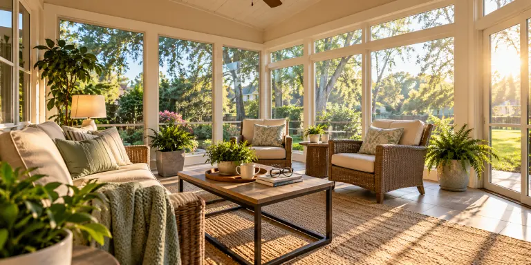 How to Design a Sunroom for Morning Coffee, Reading, and Quiet Time