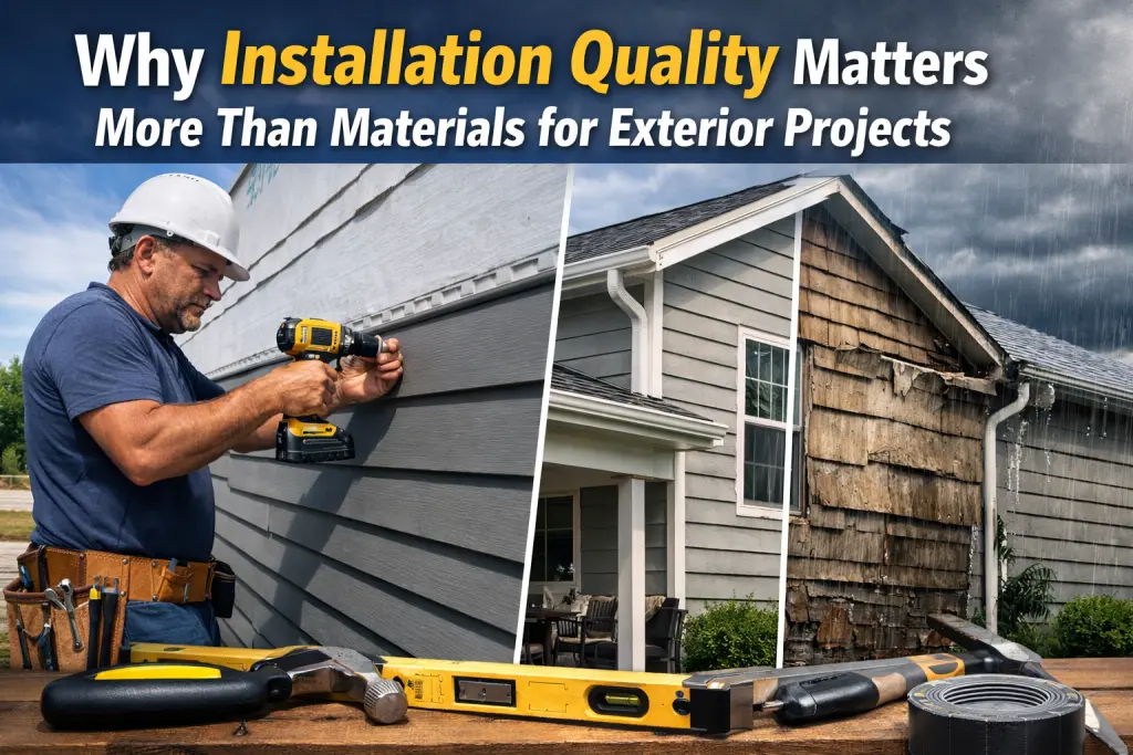 Why Installation Quality Matters More Than Materials for Exterior Projects