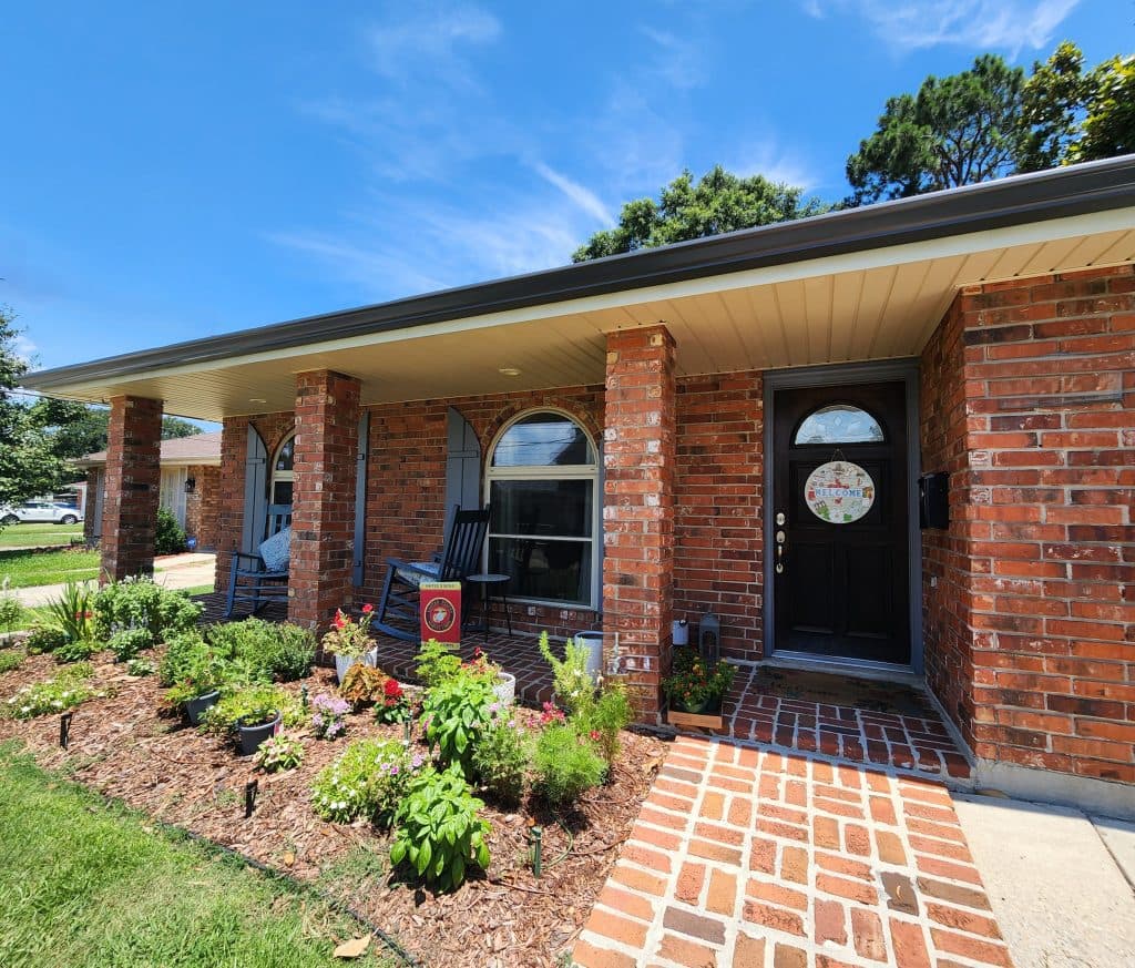Showing off Gutters Soffit & Fascia on a home