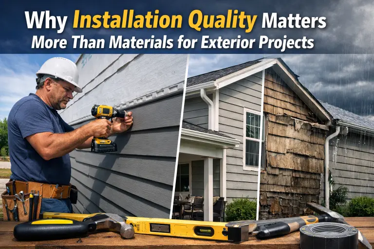 Why Installation Quality Matters More Than Materials for Exterior Projects