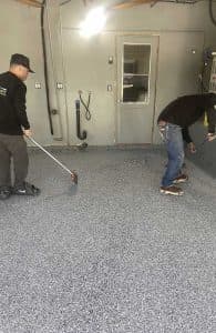 Garage concrete coatings