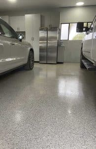 Garage concrete coatings