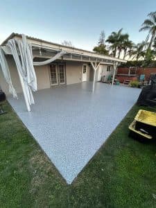 Patios & Walkaways concrete coating services North County Synthetic Coatings