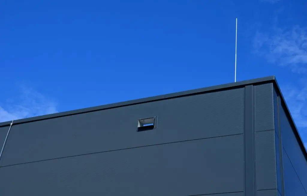 commercial building metal roof scupper