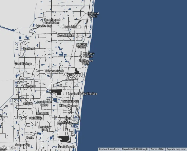 Distinctive Roofing - Footer Map