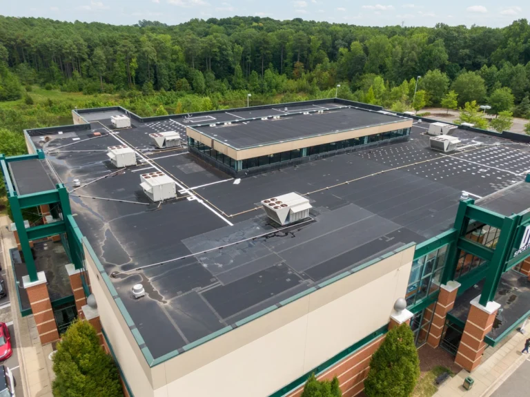 black flat roof epdm
