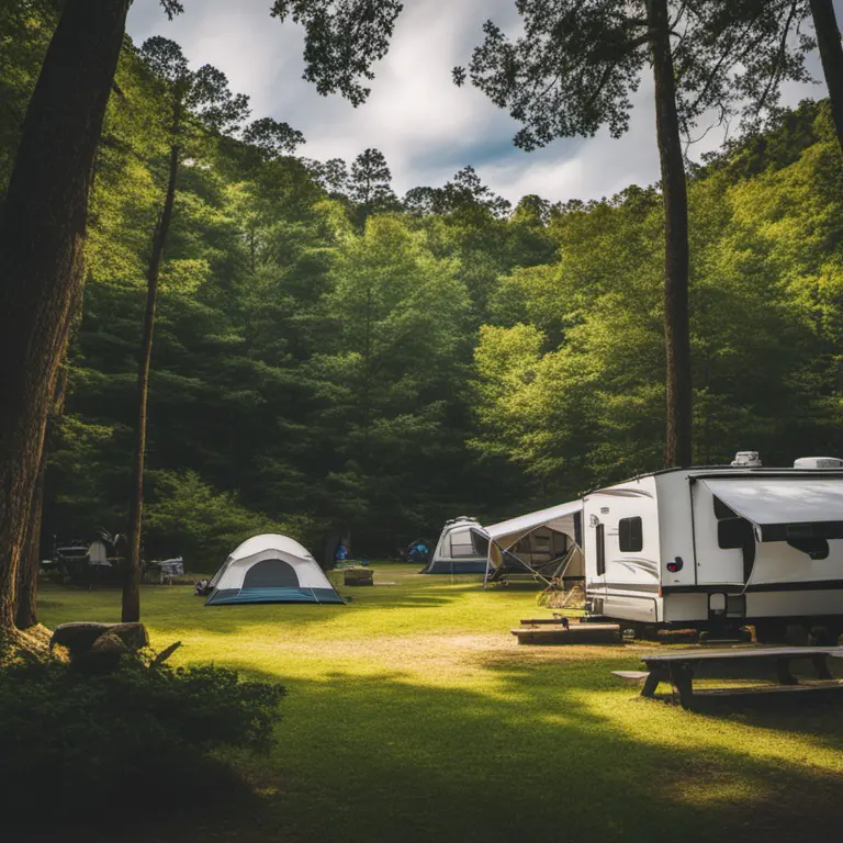Campground near Lake Lure