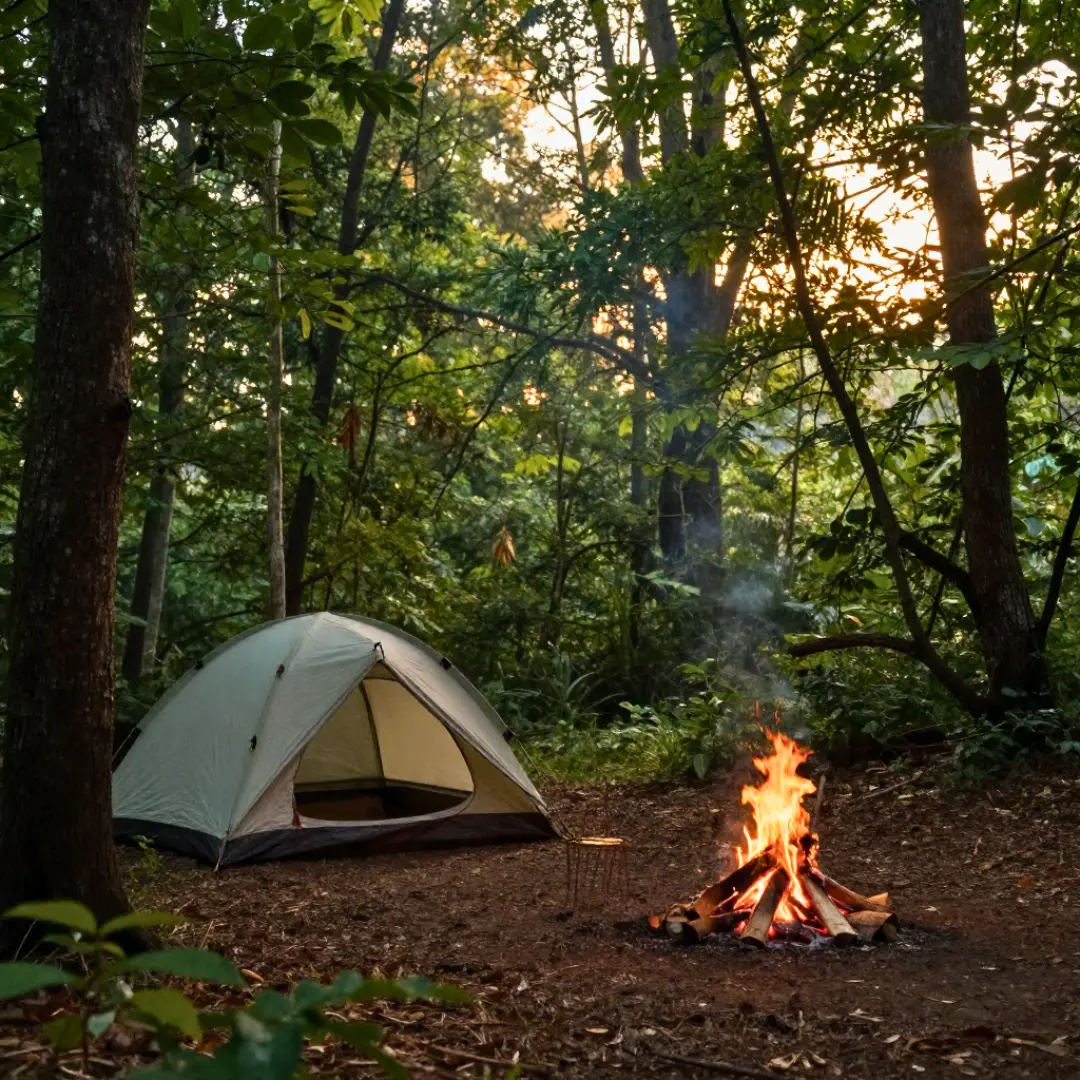Tent Camping. Unplug & Reconnect. Campfire Chronicles