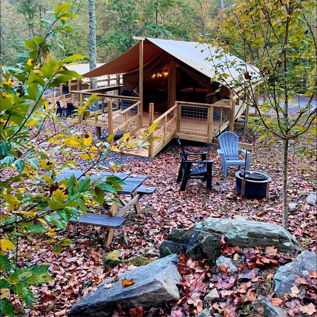 Fall Glamping in Western North Carolina