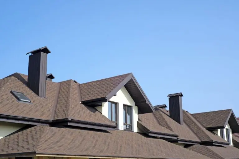 roof of newly built house