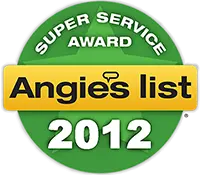 Angie's List Super Service Award 2012 Winner Badge