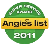 Angie's List Super Service Award 2011 Winner Badge