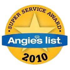 Angie's List Super Service Award 2010 Winner Badge