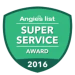 Angie's List Super Service Award 2016 Winner Badge