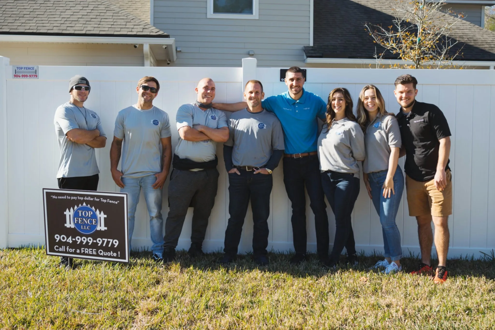 Top Fence LLC and our Jacksonville Fence Contractor team