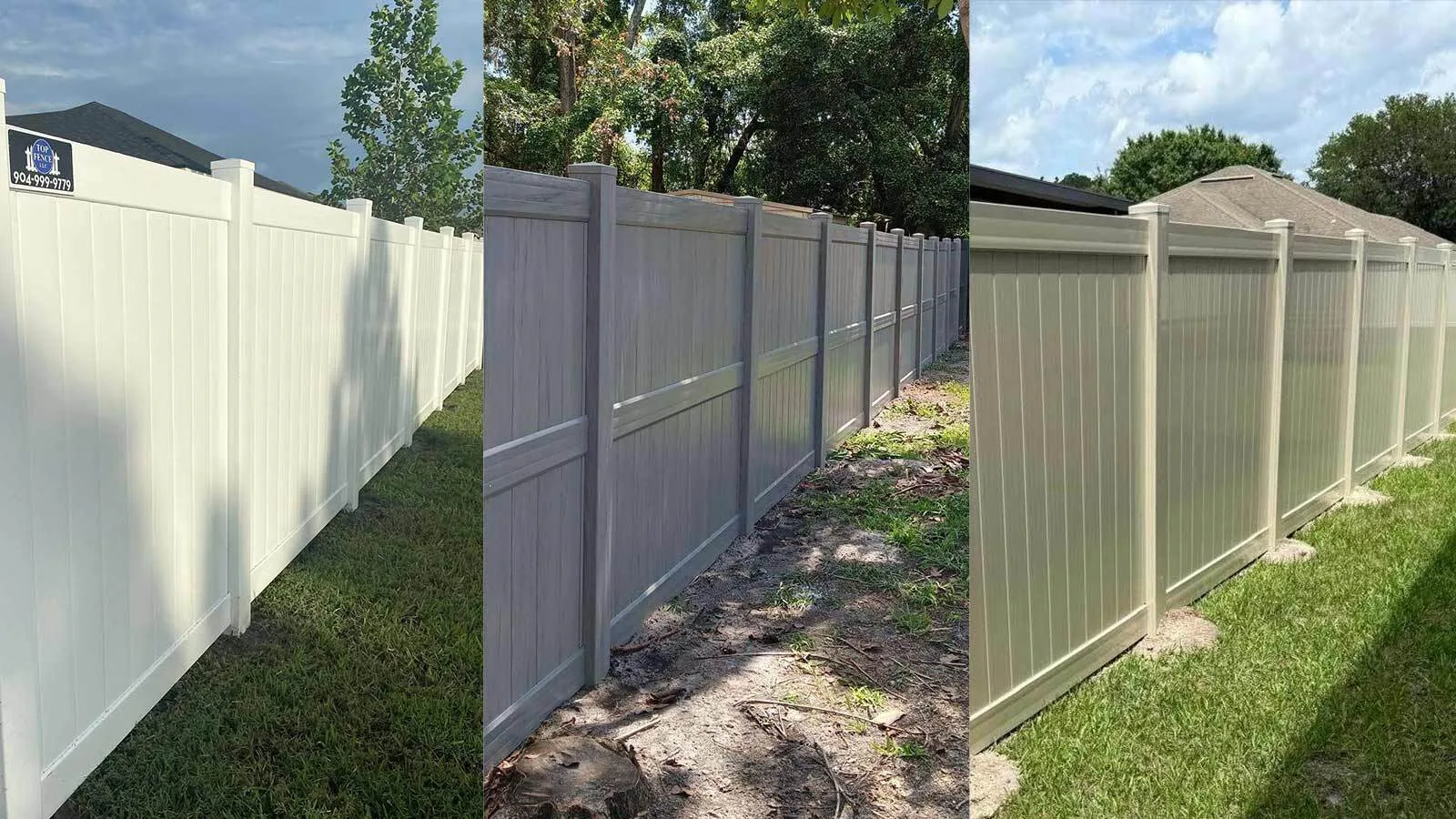 What Is the Difference Between White, Tan, and Gray Vinyl Fencing?