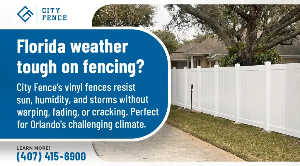 Vinyl Fence Contractors Orlando | Weather-Proof Vinyl Fences